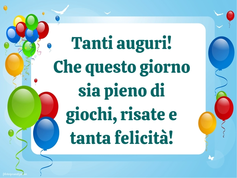 Immagini di Buon Compleanno per Bambini: Palloncini