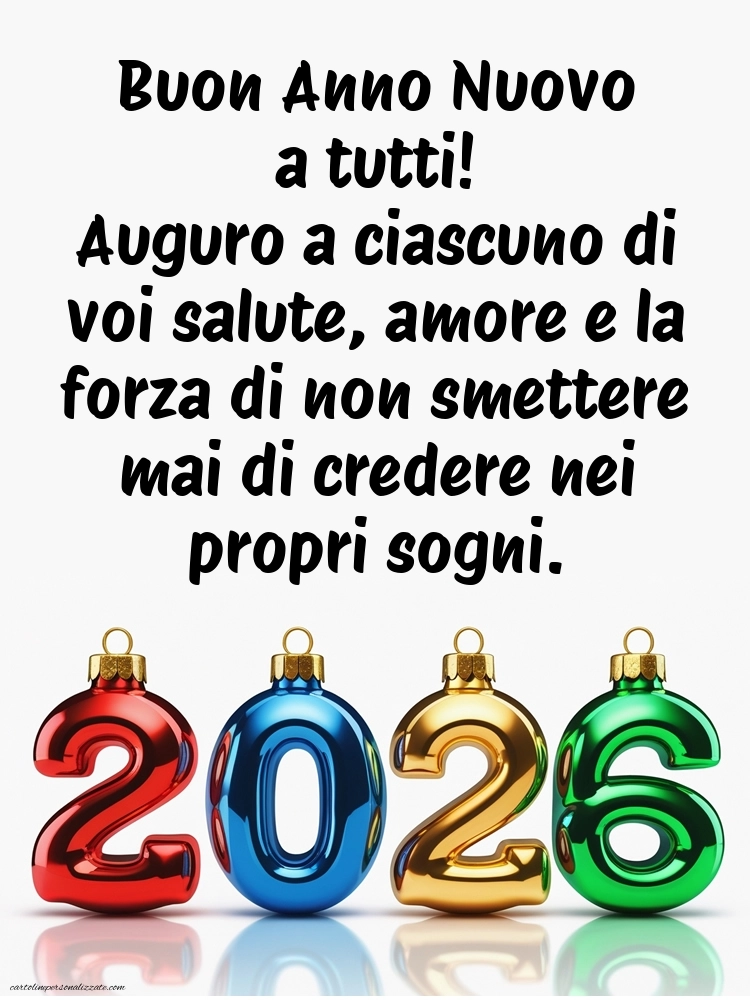 Immagini per gli Auguri di Buon Anno: Cartoline, Foto e Immagini 2026: 2026