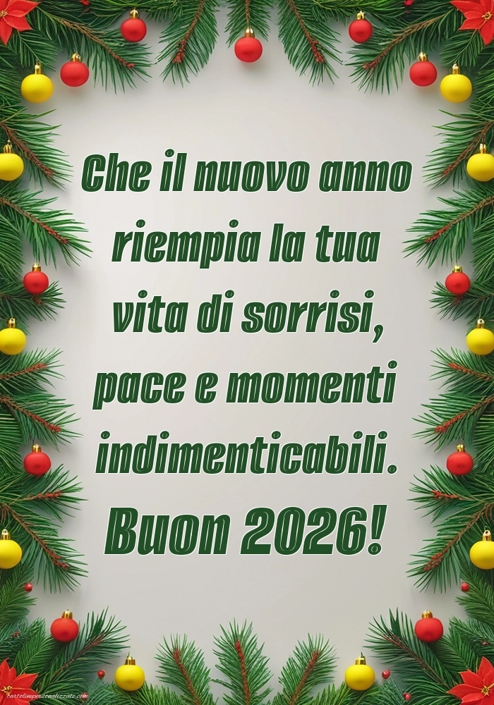 Immagini per gli Auguri di Buon Anno: Cartoline, Foto e Immagini 2026: Palle di Natale
