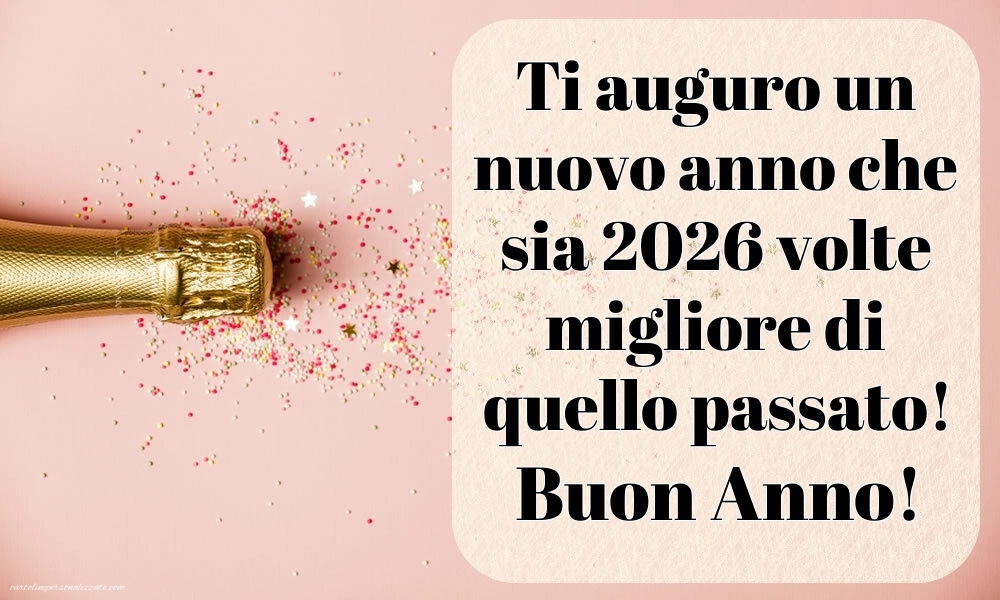 Immagini per gli Auguri di Buon Anno: Cartoline, Foto e Immagini 2026: Champagne e coriandoli