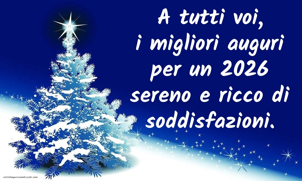 Immagini per gli Auguri di Buon Anno: Cartoline, Foto e Immagini 2026: Albero di Natale