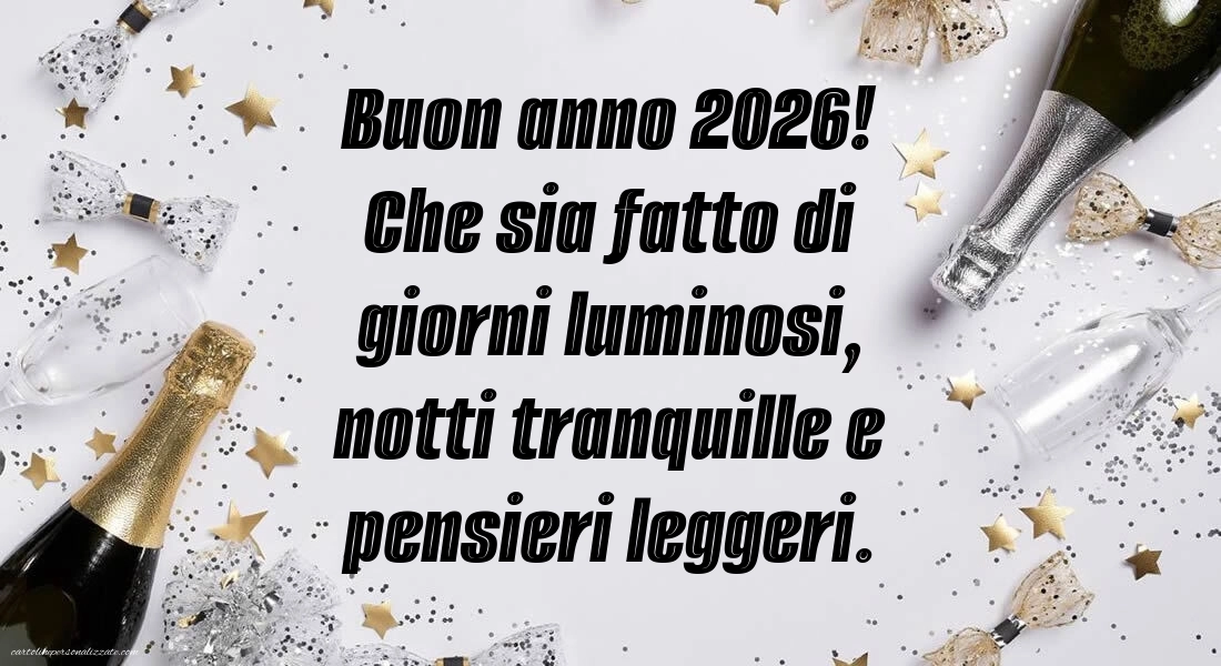 Immagini per gli Auguri di Buon Anno: Cartoline, Foto e Immagini 2026: Champagne e coriandoli