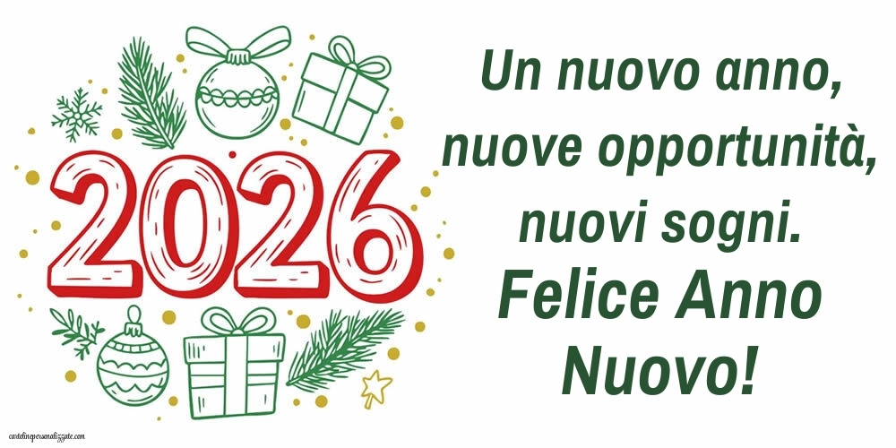 Immagini per gli Auguri di Buon Anno: Cartoline, Foto e Immagini 2026: 2026