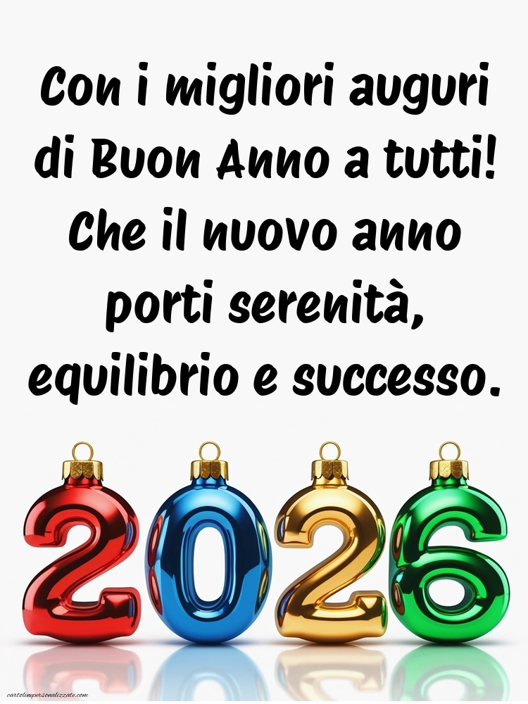 Immagini per gli Auguri di Buon Anno: Cartoline, Foto e Immagini 2026: 2026