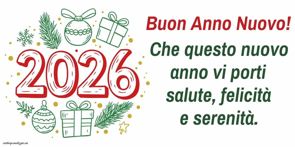 Immagini per gli Auguri di Buon Anno: Cartoline, Foto e Immagini 2026: 2026