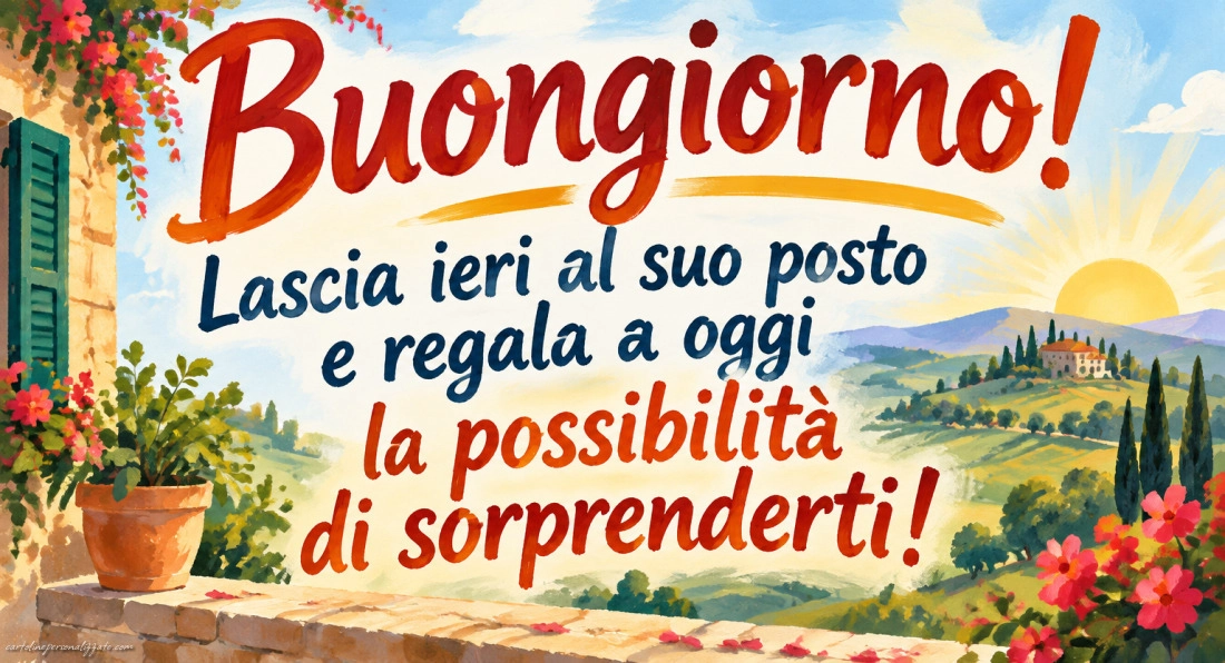 Immagini con frasi di buongiorno: 