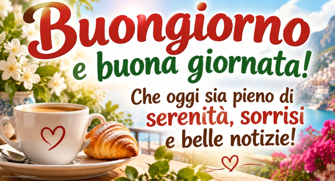 Immagini con frasi di buongiorno: 