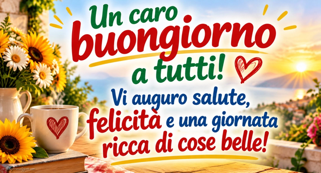 Immagini con frasi di buongiorno: 