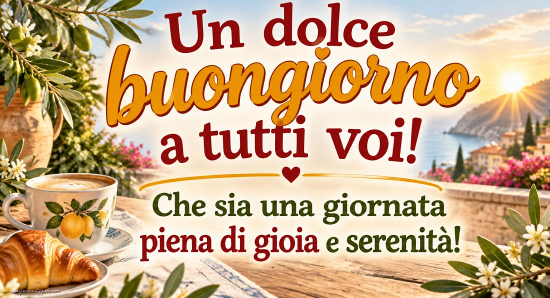 Immagini con frasi di buongiorno: 