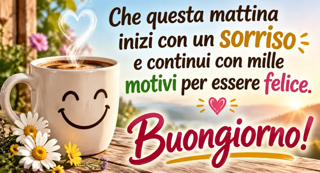 Immagini con frasi di buongiorno: 