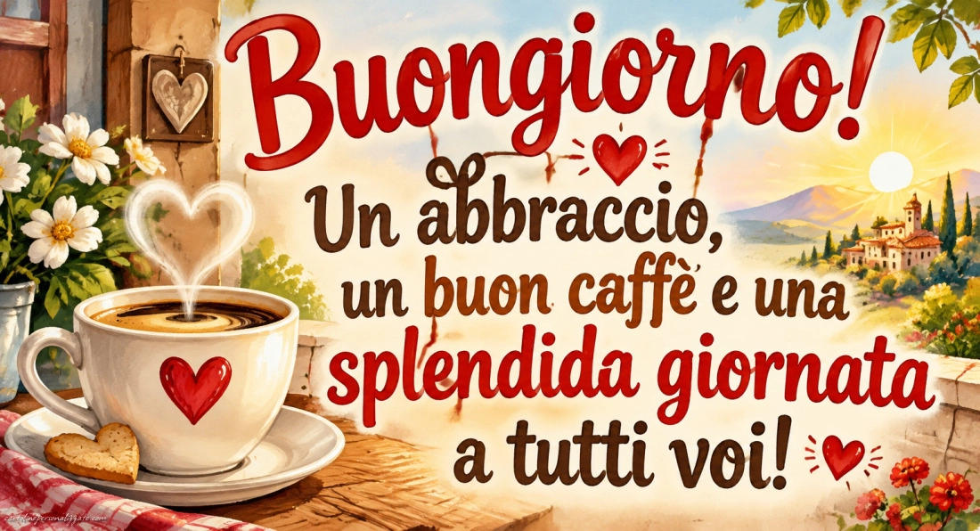 Immagini con frasi di buongiorno: 