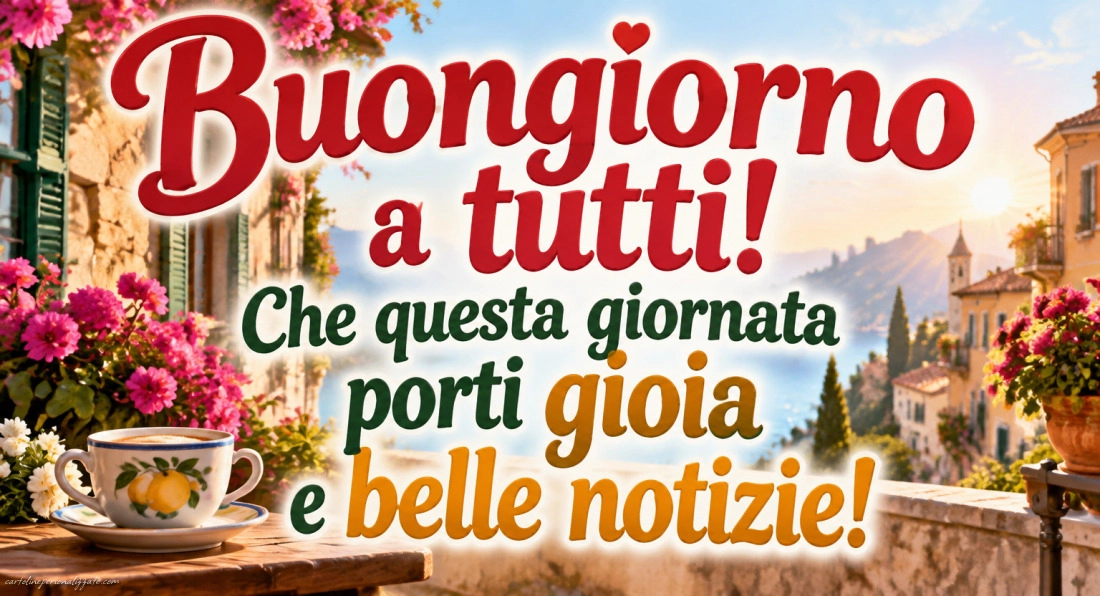 Immagini con frasi di buongiorno: 