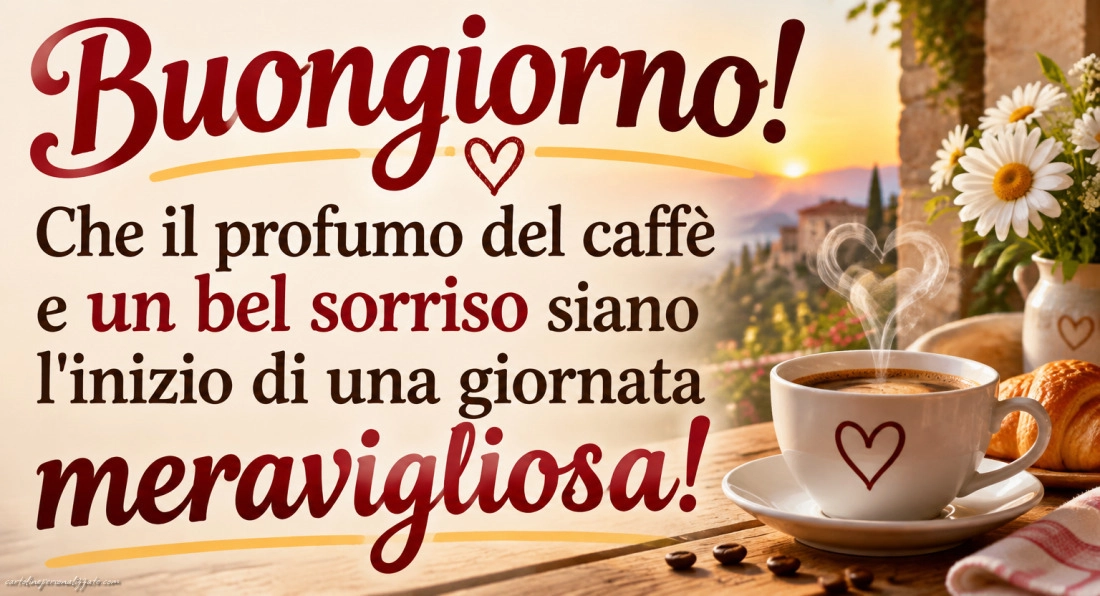 Immagini con frasi di buongiorno: 