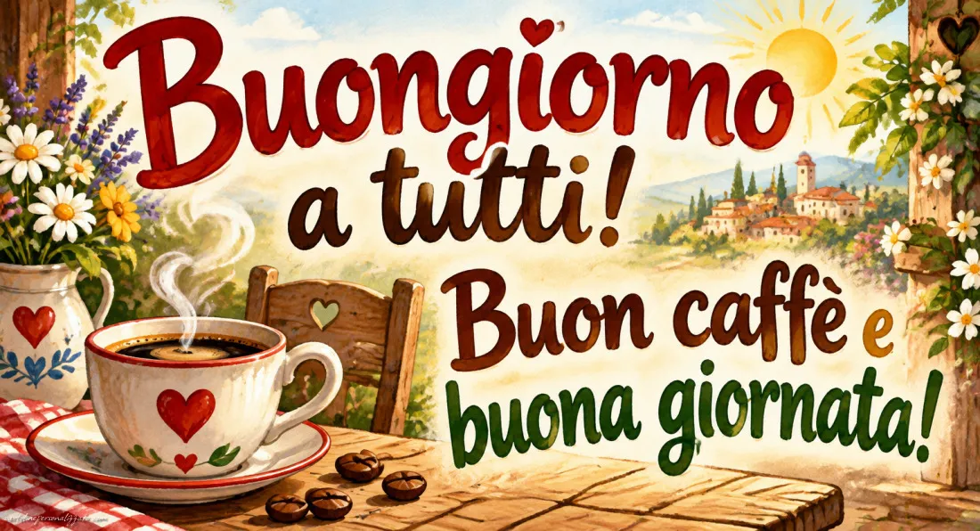 Immagini con frasi di buongiorno: 