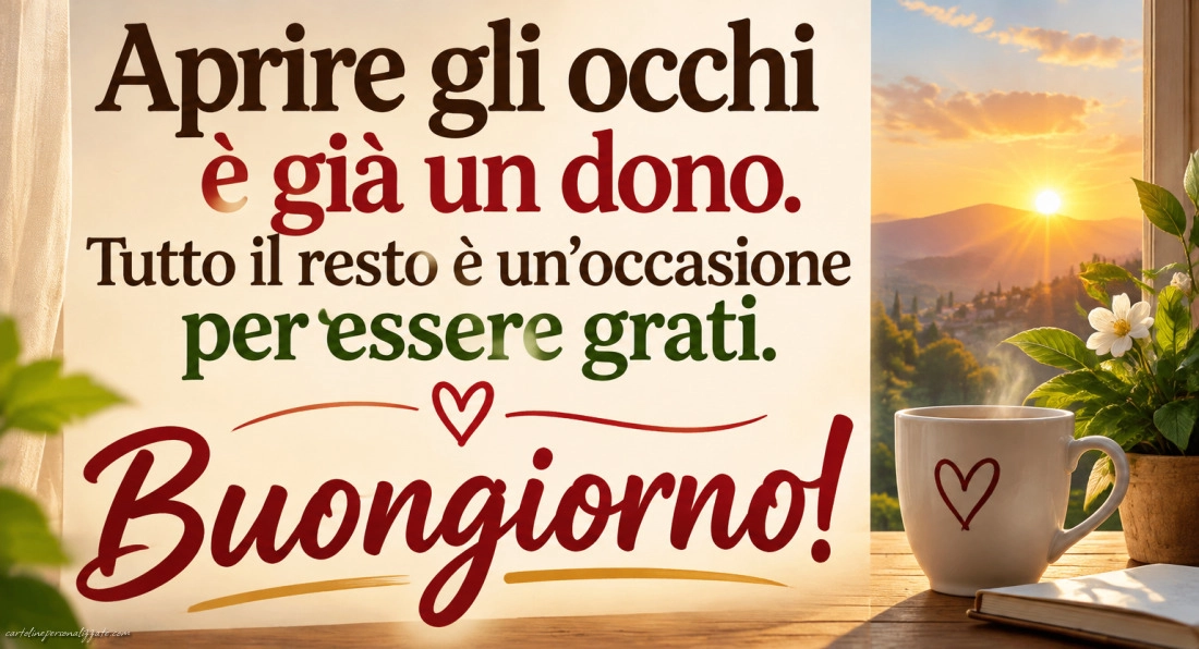Immagini con frasi di buongiorno: 