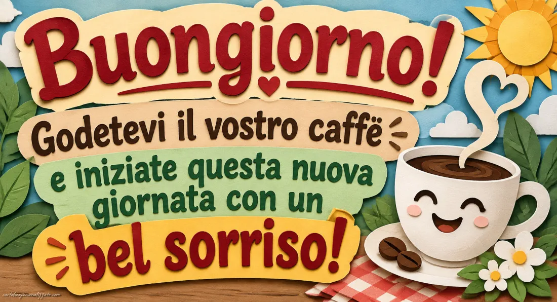 Immagini con frasi di buongiorno: 