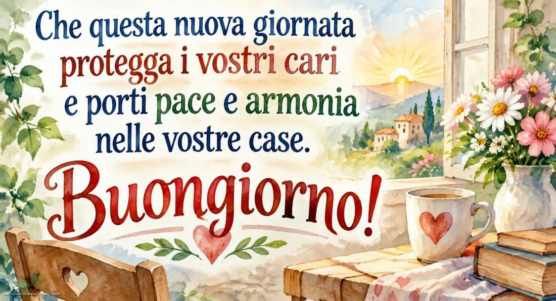 Immagini con frasi di buongiorno: 