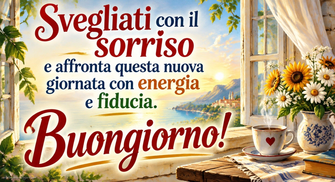 Immagini con frasi di buongiorno: 