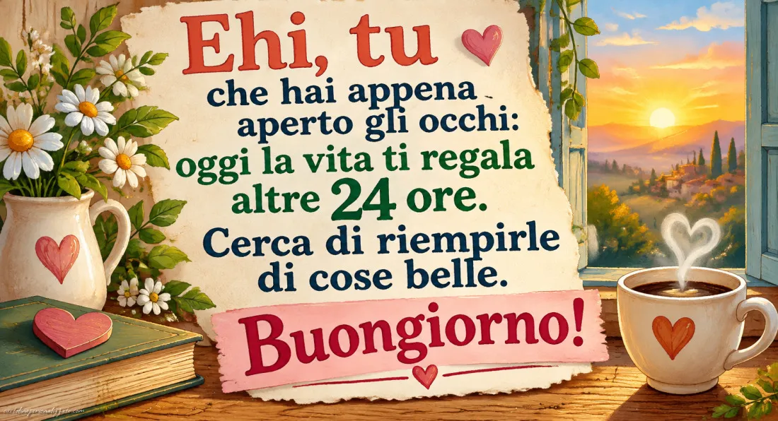 Immagini con frasi di buongiorno: 