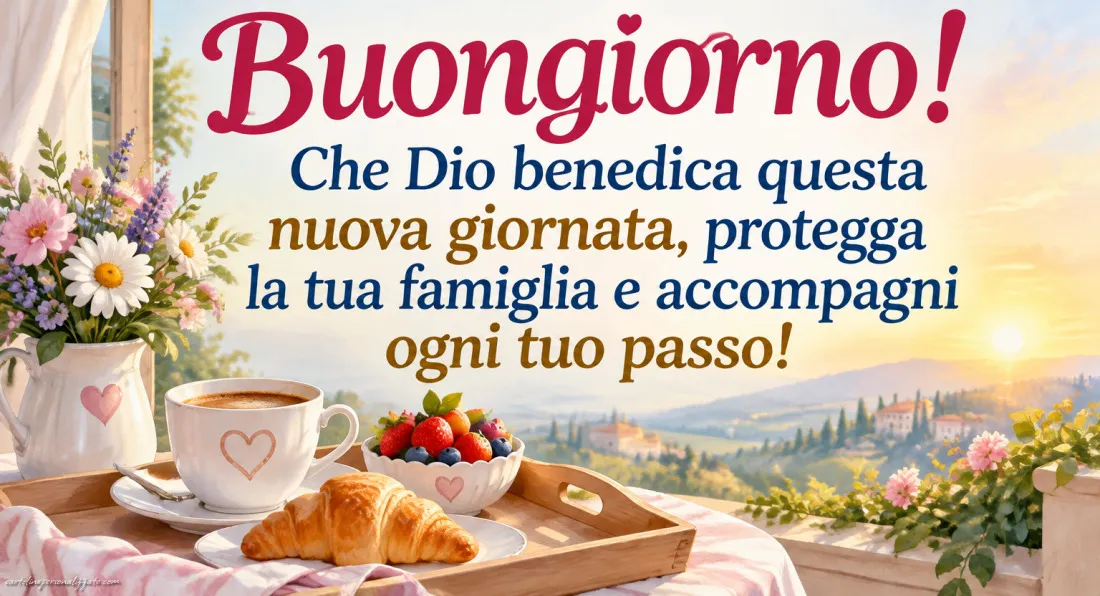 Immagini con frasi di buongiorno: 