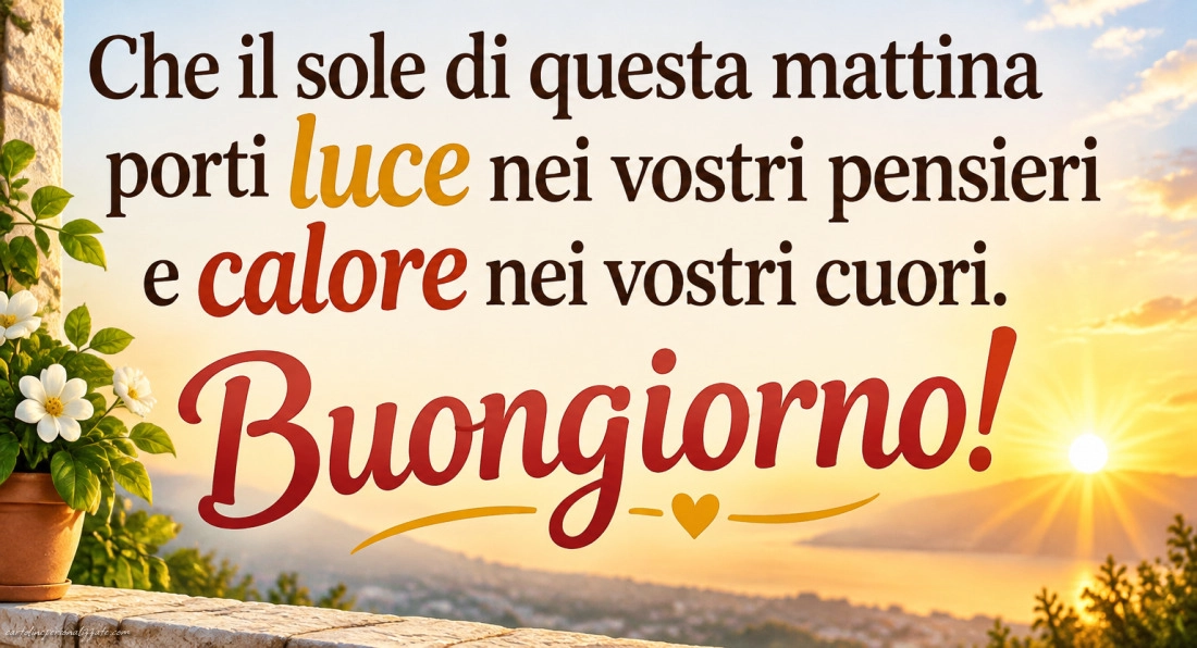 Immagini con frasi di buongiorno: 