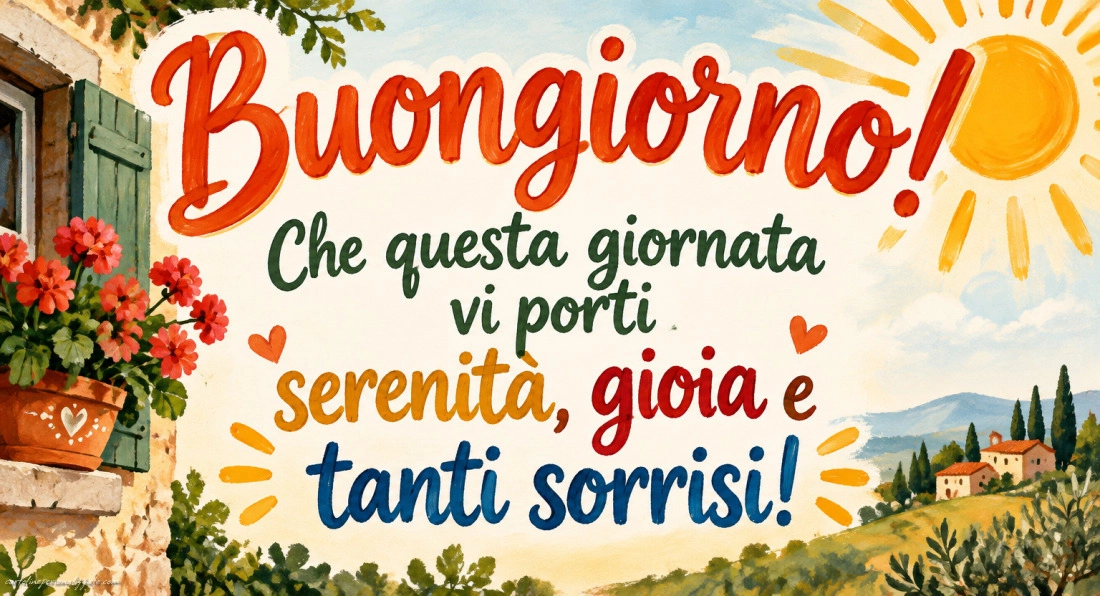 Immagini con frasi di buongiorno: 