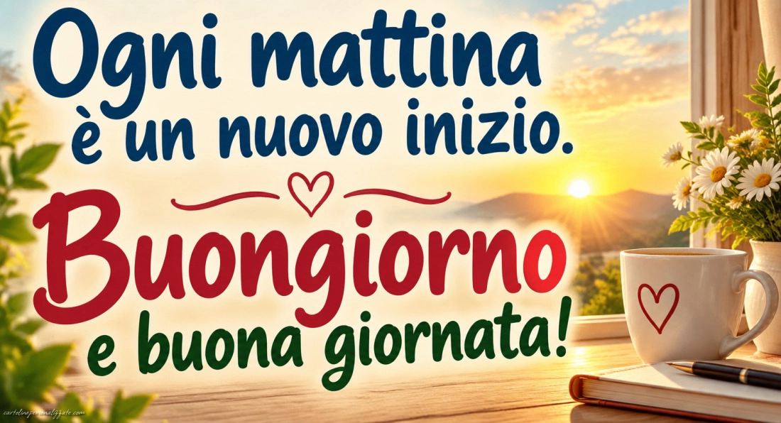 Immagini con frasi di buongiorno: 