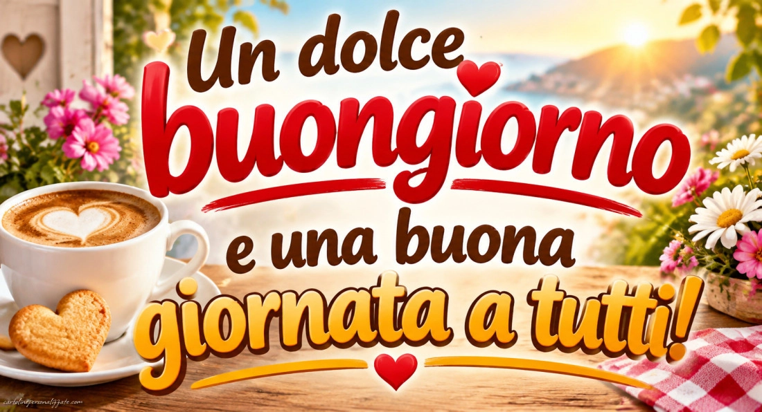 Immagini con frasi di buongiorno: 