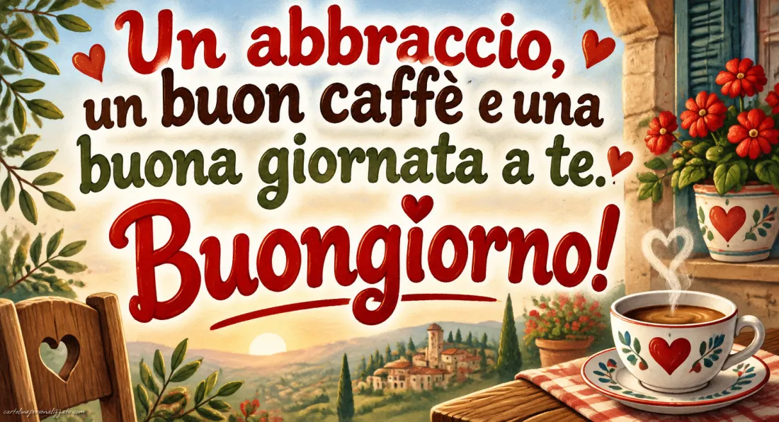 Immagini con frasi di buongiorno: 