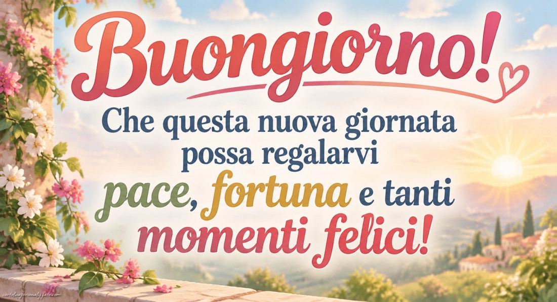 Immagini con frasi di buongiorno: 