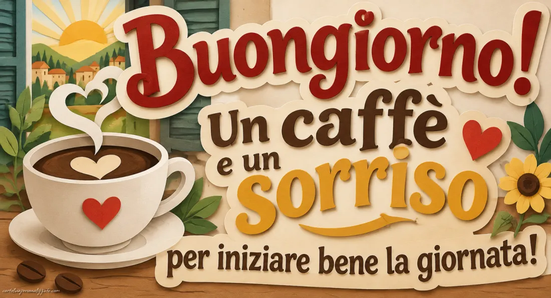 Immagini con frasi di buongiorno: 