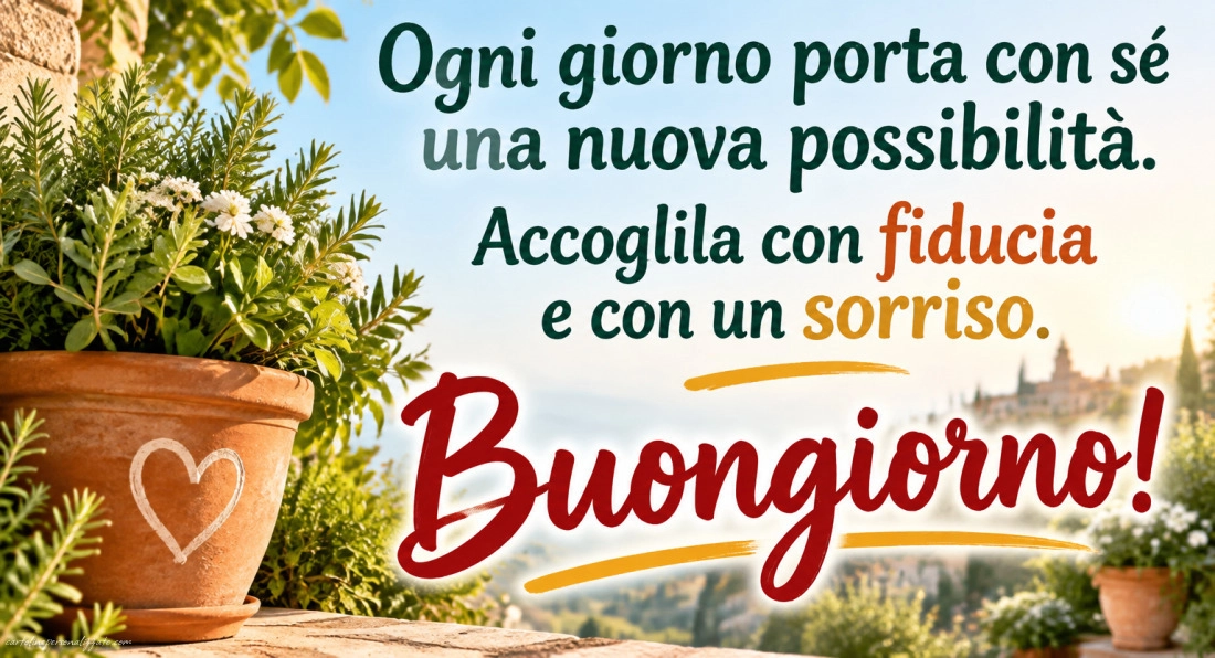Immagini con frasi di buongiorno: 