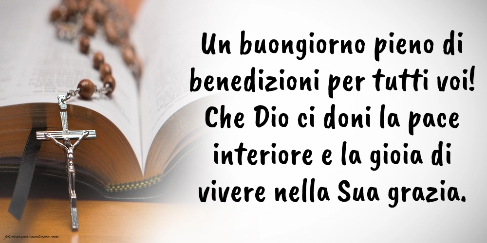Immagini di BUONGIORNO con frasi Religiose: Religiose
