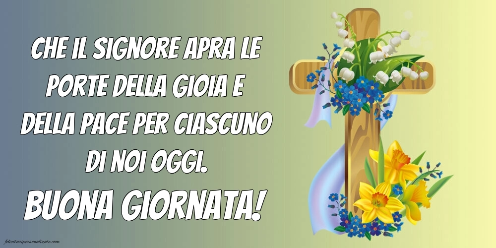 Immagini di BUONGIORNO con frasi Religiose: Religiose