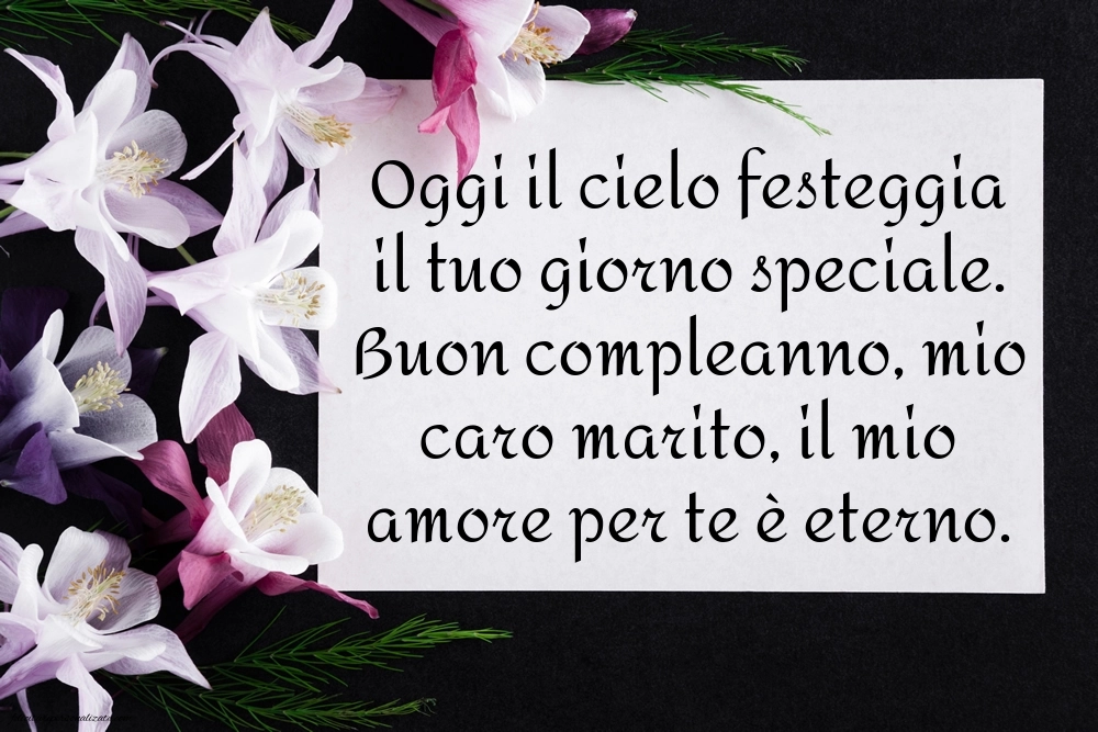Immagini di Buon Compleanno Marito in Cielo: Compleanno (Commemorazione)