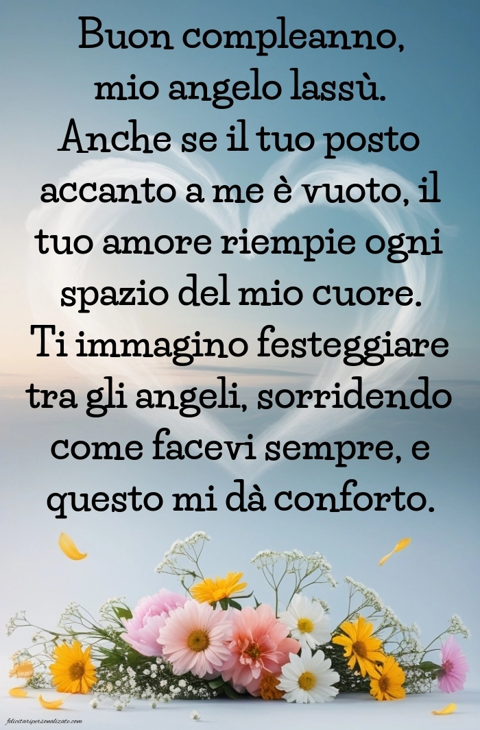 Immagini di Buon Compleanno Marito in Cielo: Compleanno (Commemorazione)