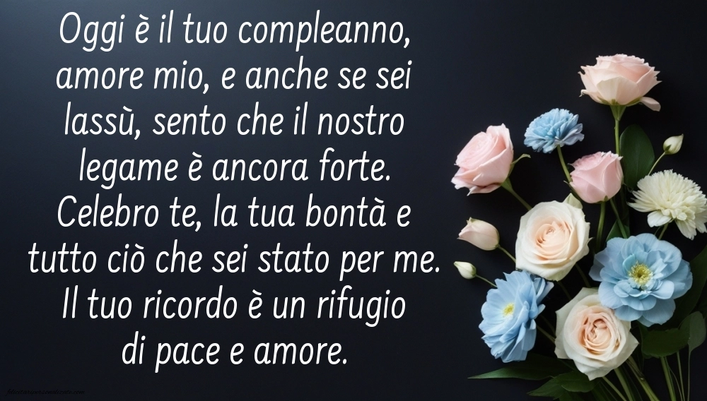 Immagini di Buon Compleanno Marito in Cielo: Compleanno (Commemorazione)