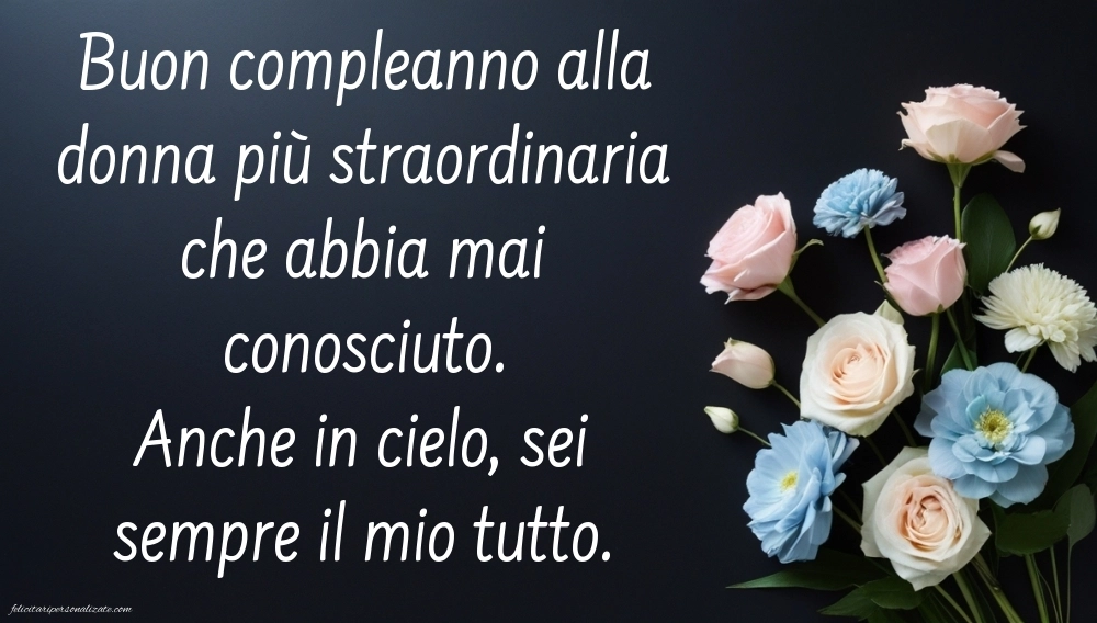 Immagini di Buon Compleanno Moglie in Cielo: Compleanno (Commemorazione)