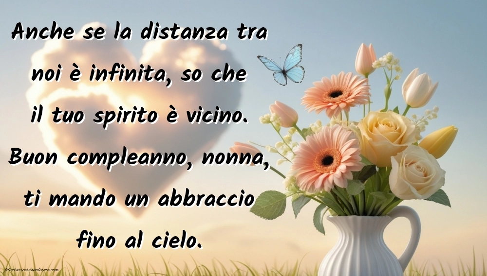 Immagini di Buon Compleanno Nonna in Cielo: Compleanno (Commemorazione)