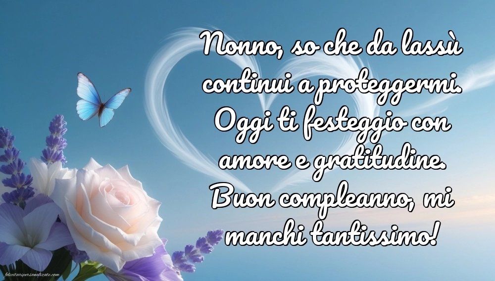 Immagini di Buon Compleanno Nonno in Cielo: Compleanno (Commemorazione)