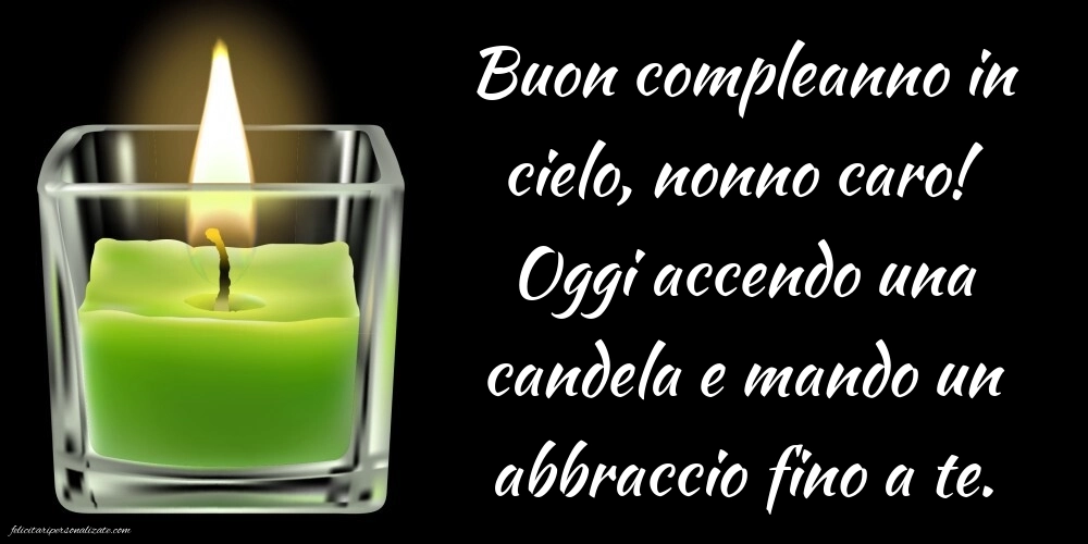 Immagini di Buon Compleanno Nonno in Cielo: Candele (commemorazione)