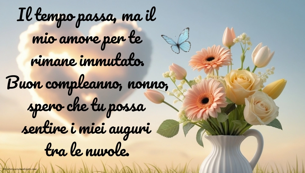 Immagini di Buon Compleanno Nonno in Cielo: Compleanno (Commemorazione)