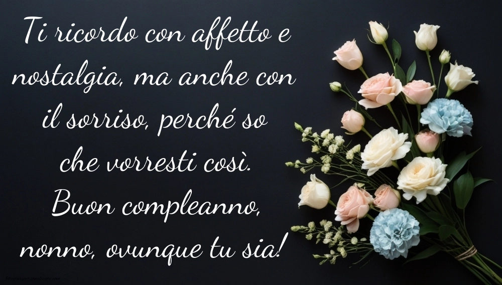 Immagini di Buon Compleanno Nonno in Cielo: Compleanno (Commemorazione)