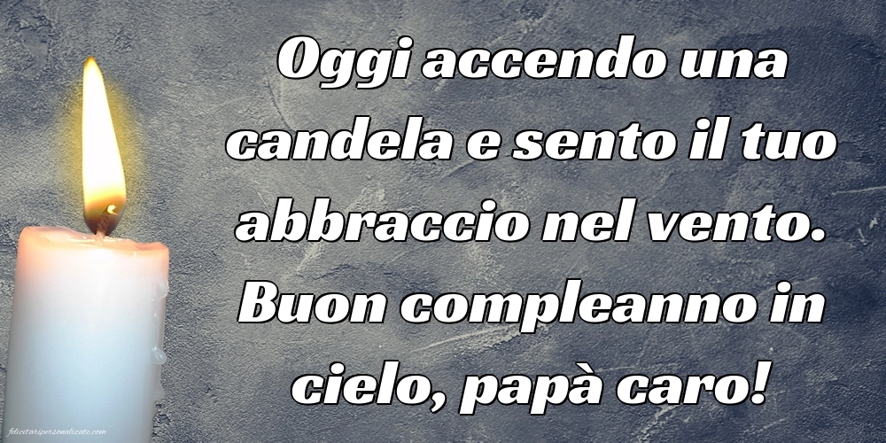 Immagini di Buon Compleanno Papà in Cielo: Candele (commemorazione)