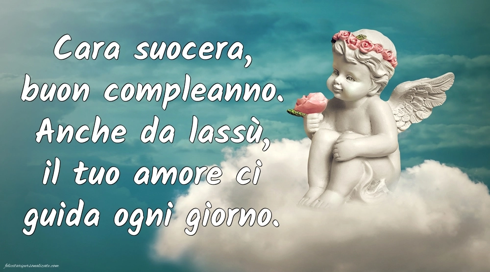 Immagini di Buon Compleanno Suocera in Cielo: Compleanno (Commemorazione)