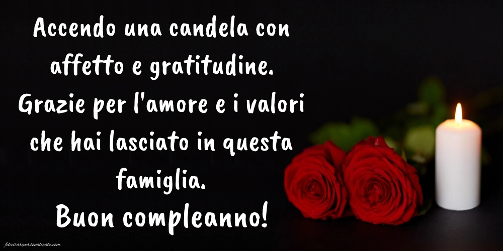 Immagini di Buon Compleanno Suocera in Cielo: Candele (commemorazione)