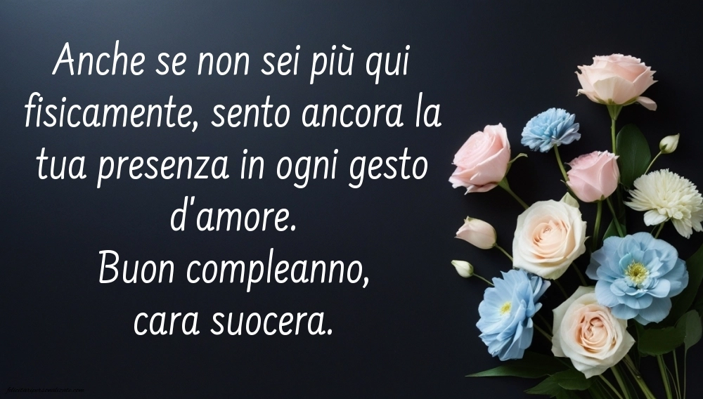 Immagini di Buon Compleanno Suocera in Cielo: Compleanno (Commemorazione)