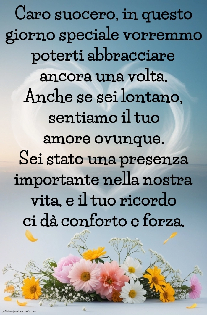 Immagini di Buon Compleanno Suocero in Cielo: Compleanno (Commemorazione)