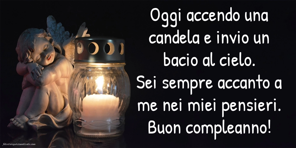Immagini di Buon Compleanno Zia in Cielo: Candele (commemorazione)