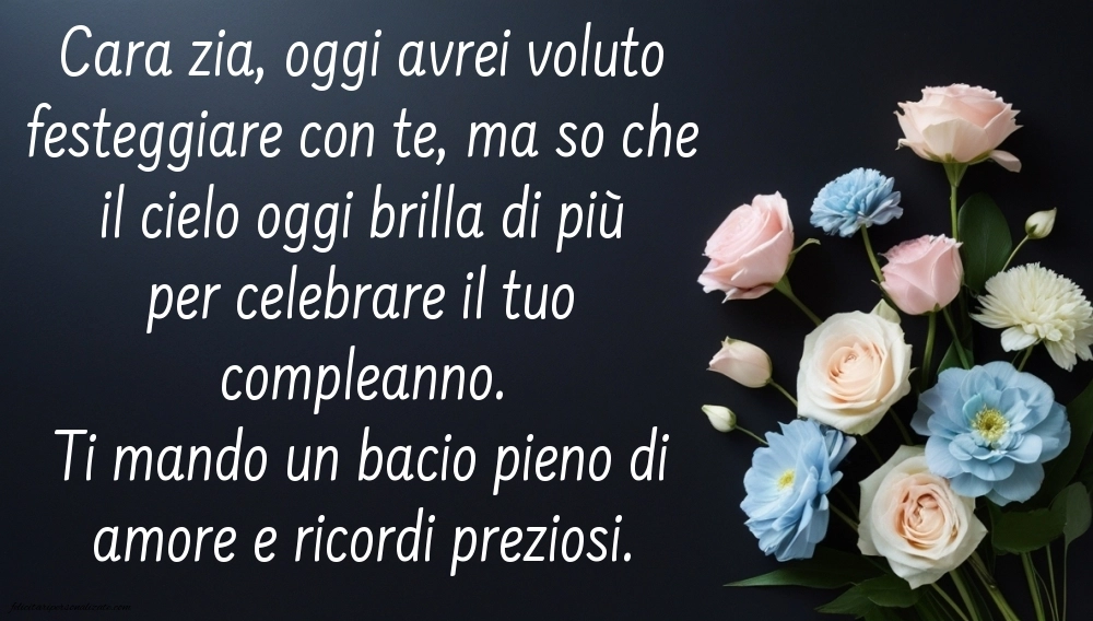 Immagini di Buon Compleanno Zia in Cielo: Compleanno (Commemorazione)